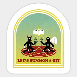 Let's Summon 8-bit Yellow Sticker